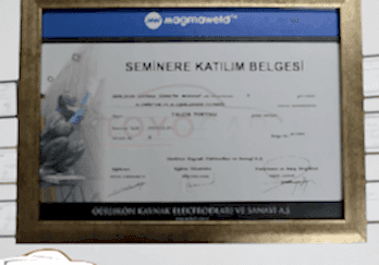 Magmaweld - Katılım Belgesi