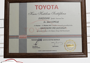 TOYOTA - Katılım Belgesi