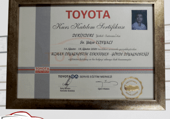 TOYOTA - Katılım Belgesi